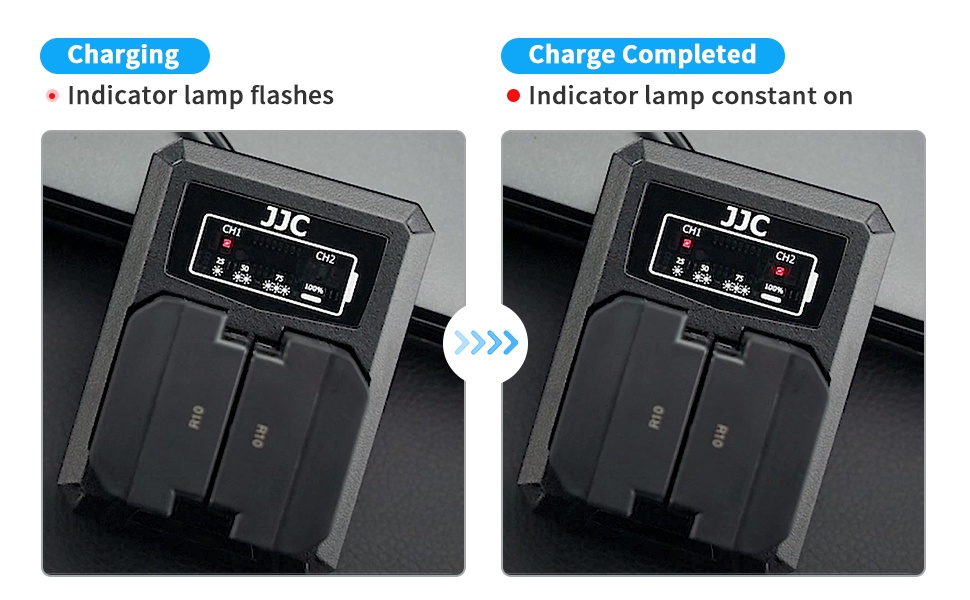 JJC Camera Battery Charger for Fuji NPW126S NPW126 of Fujifilm XT50