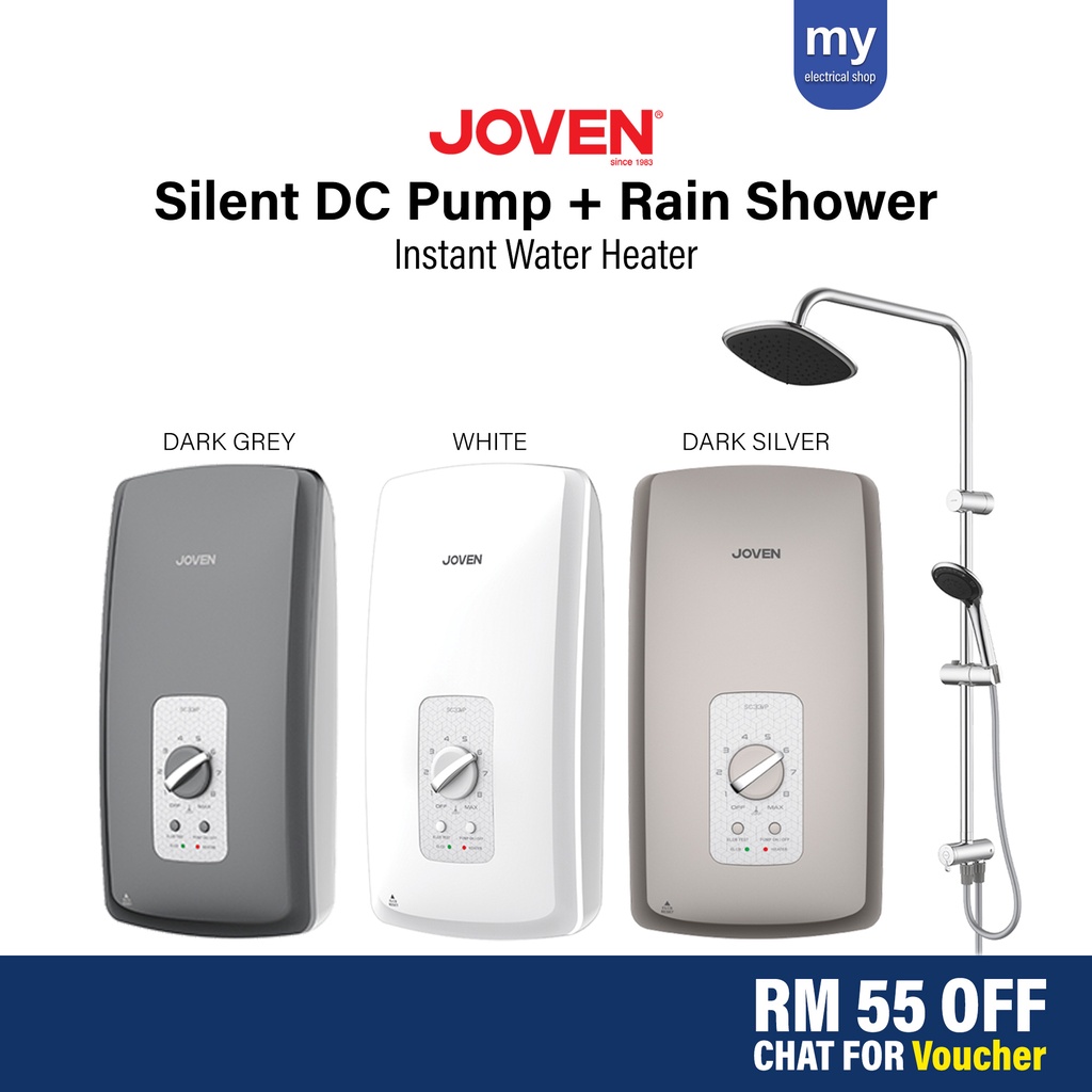 Free SHIPPING+2 Voucher] Joven SC33iP-RS Water heater with Rain shower  Silent DC pump water heater shower SC33iP | Shopee Malaysia