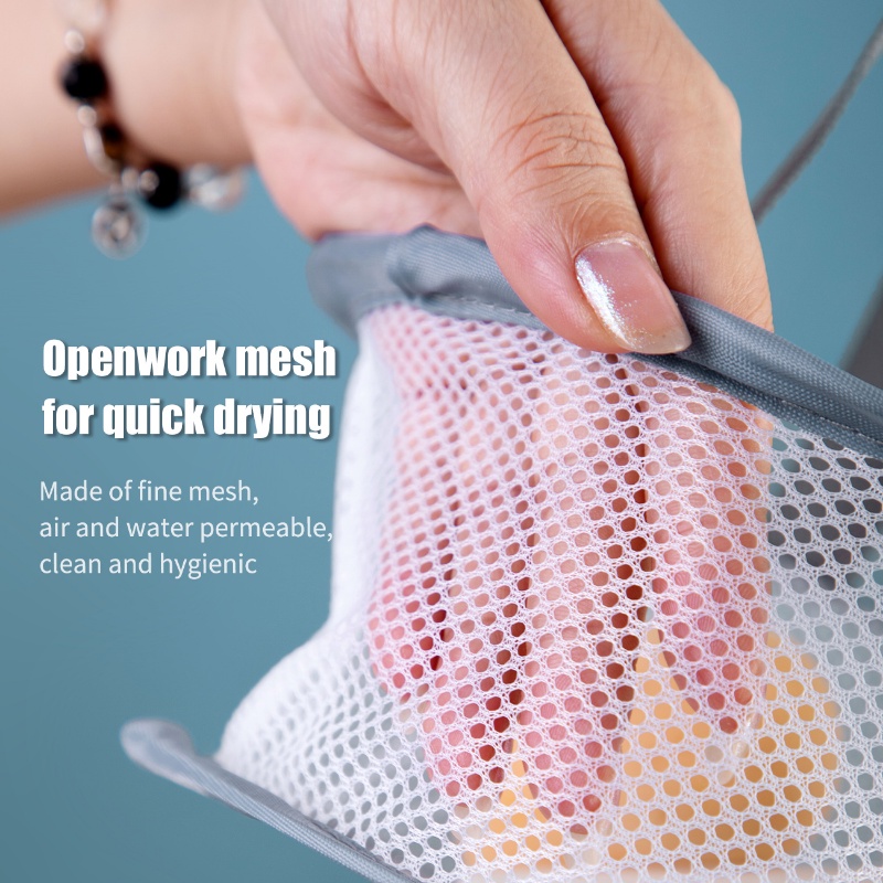 360° Rotating Sponge Makeup Brush Drying Net Basket With Hook ...
