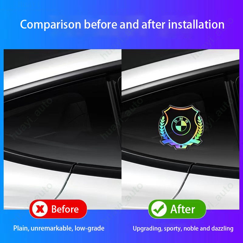 Car Body Color Laser Decoration Car Logo Stickers Are Noble and ...
