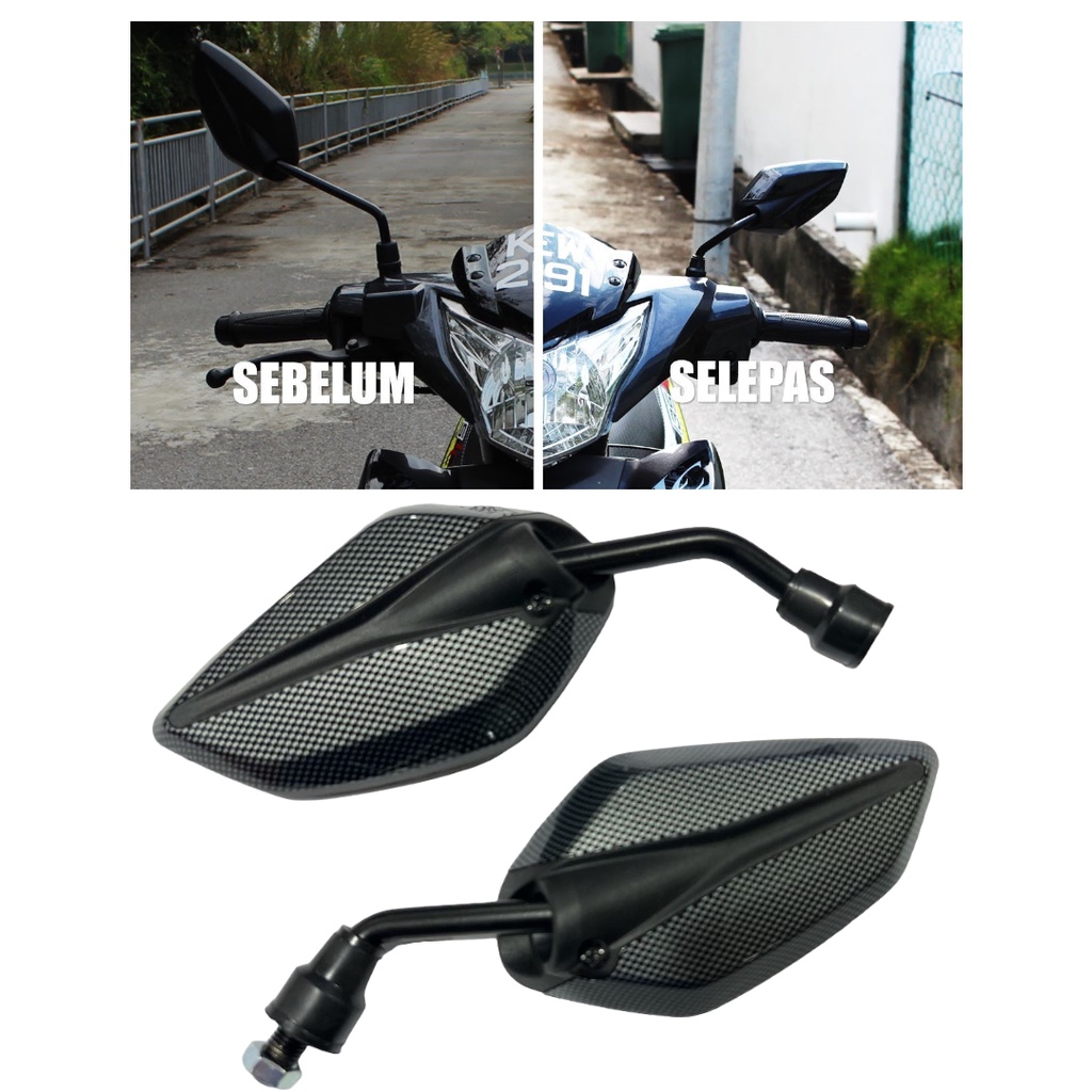 HONDA YAMAHA SIDE MIRROR RS150 RSX150 EX5 VARIO Y15ZR Y16ZR LC135