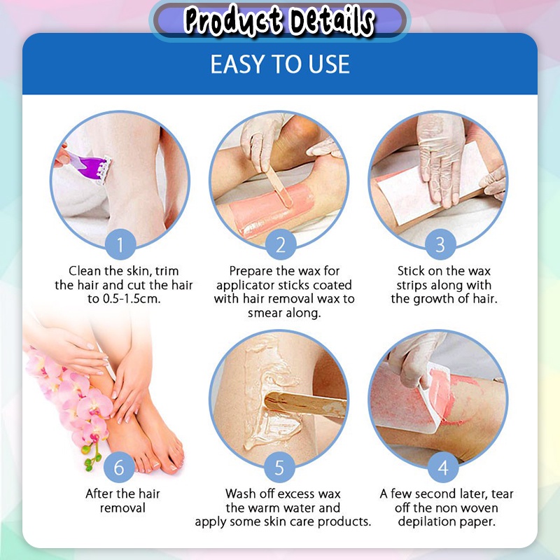 [Little B House] Epilator Waxing Strip Disposable Depilatory Paper Leg ...
