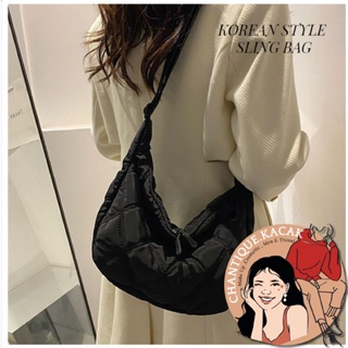 Mini Fashion Quilted Vintage Braided Shoulder Strap Crescent Bag Underarm  Bag Women's Bag