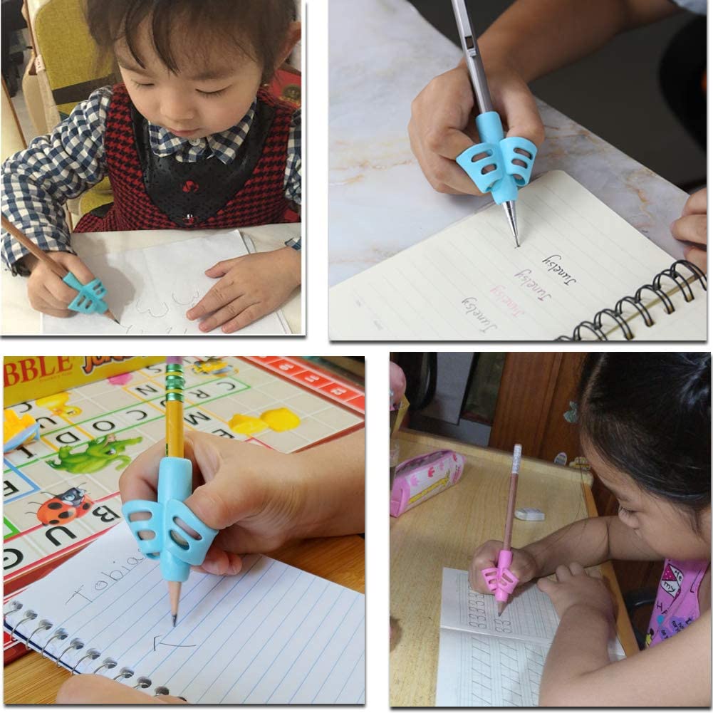 threetrees Pencil Grips For Kids,Non-Toxic,Handwriting Posture ...