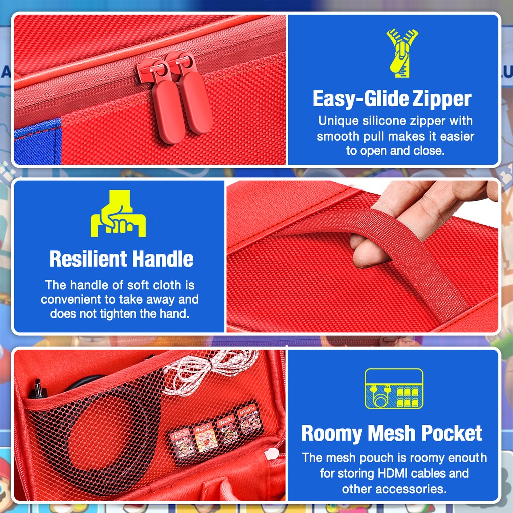 Large Carrying Protective Case for Nintendo Switch & Switch Oled ...
