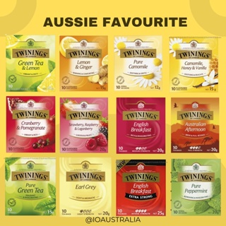 Twinings Black Tea, 100% Pure, English Breakfast, Bags - 20 bags, 1.41 oz