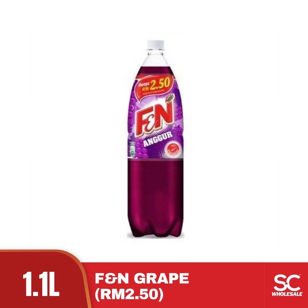 F&N Grape Carbonated Drinks 1.1L (RM2.50) | Shopee Malaysia