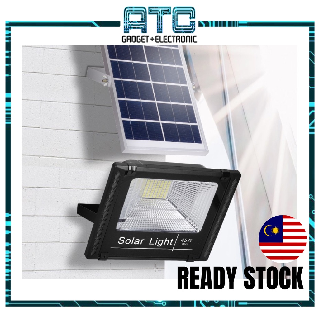 ATC Lampu LED Solar Outdoor 1000W Sorot Super Terang Kalis Air IP67 ...
