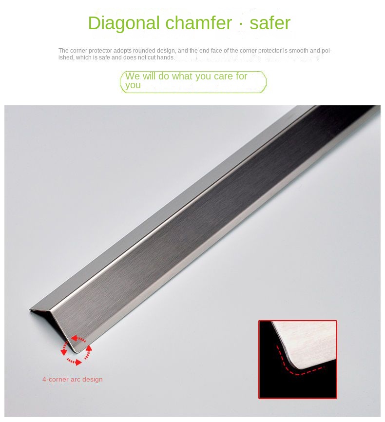 Stainless Steel Corner Protection Strip Corner Protection Strip Corner ...