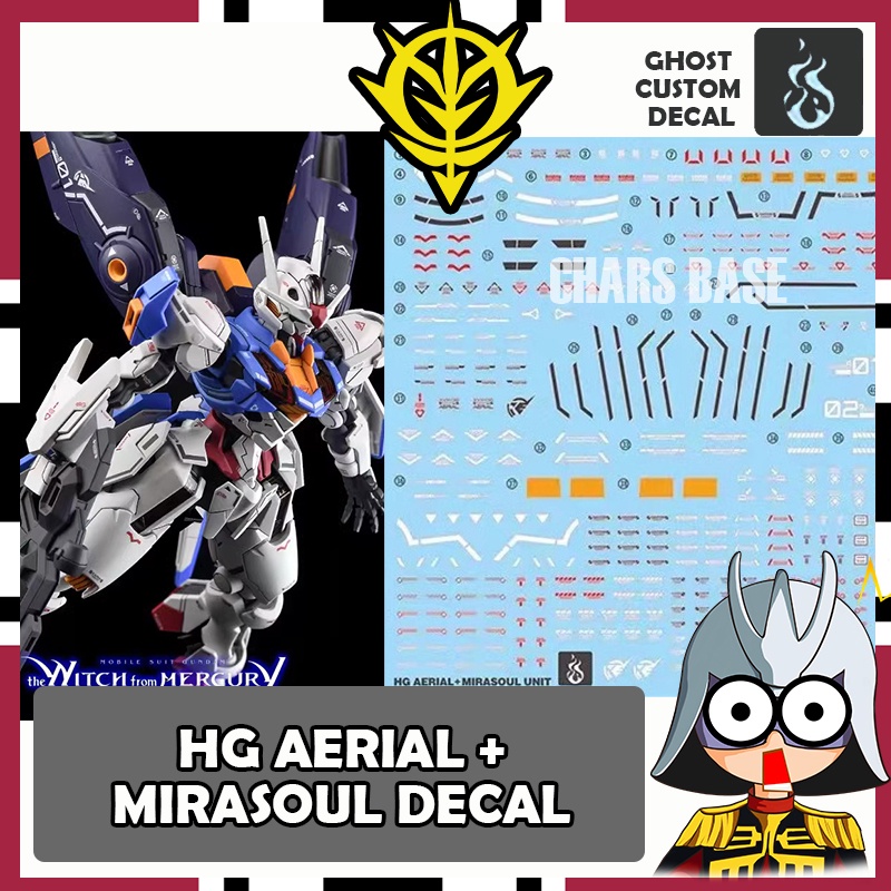 COPY GHOST DECAL HG AERIAL MIRASOUL AERIAL DECAL | Shopee Malaysia