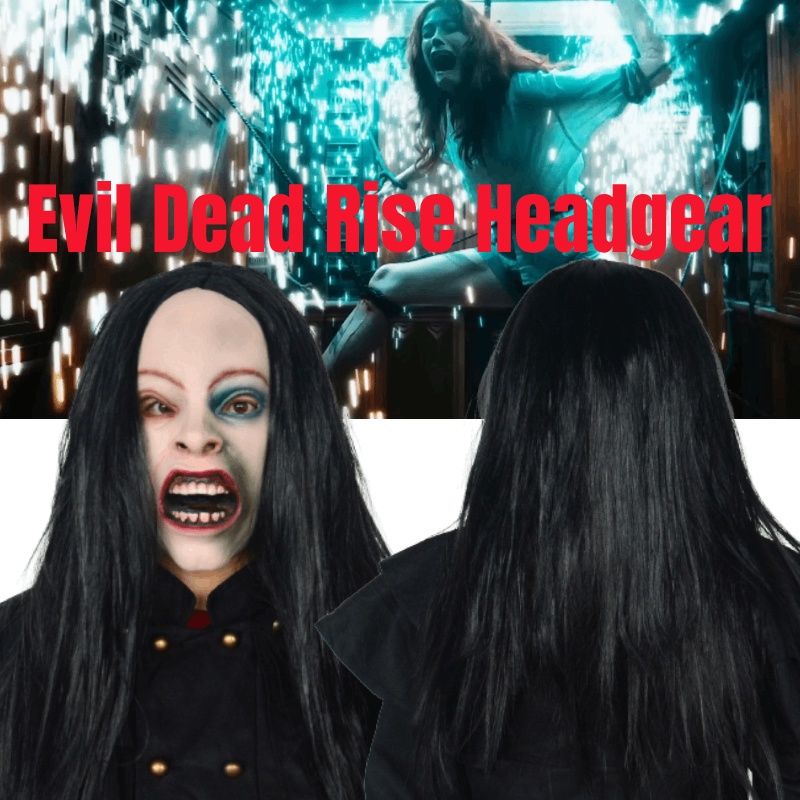 Scary Woman Latex Mask Evil Dead Rise Haunted Halloween Costume