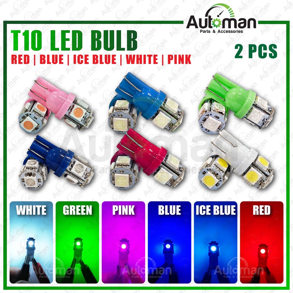 Universal T10 LED BULB 5050 12V Interior Dome Light LED Bulbs With ...