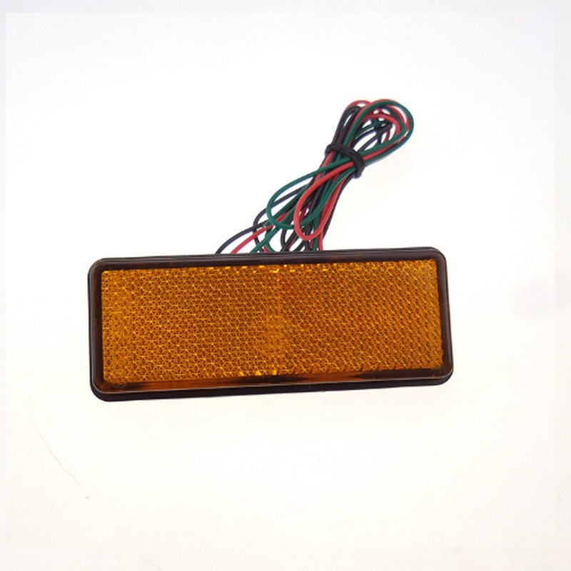 thumbnail image 2 of 2x 12V 24LED Rectangle Reflector Tail Brake Stop Light – Red – For Motorcycle, Truck, ATV 2 of 5