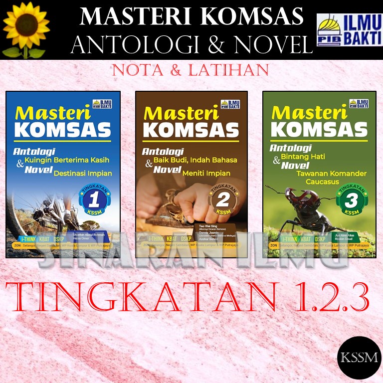 Si2023 Masteri Komsas Antologi And Novel Tingkatan 1 2 3 Kssm Buku Latihanbuku Nota Ilmu