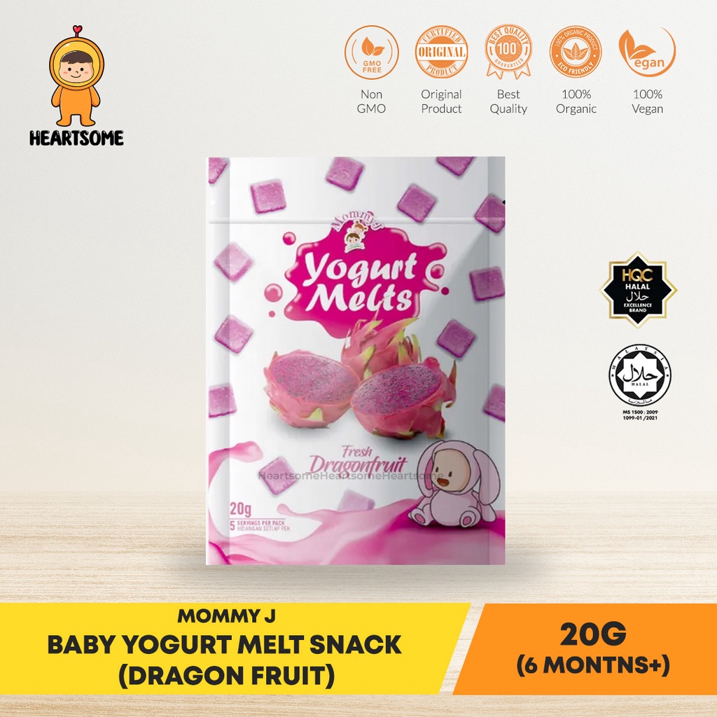 BABY YOGURT MELT SNACK [DRAGONFRUIT][20G][6M+][MOMMY J][HEARTSOME ...