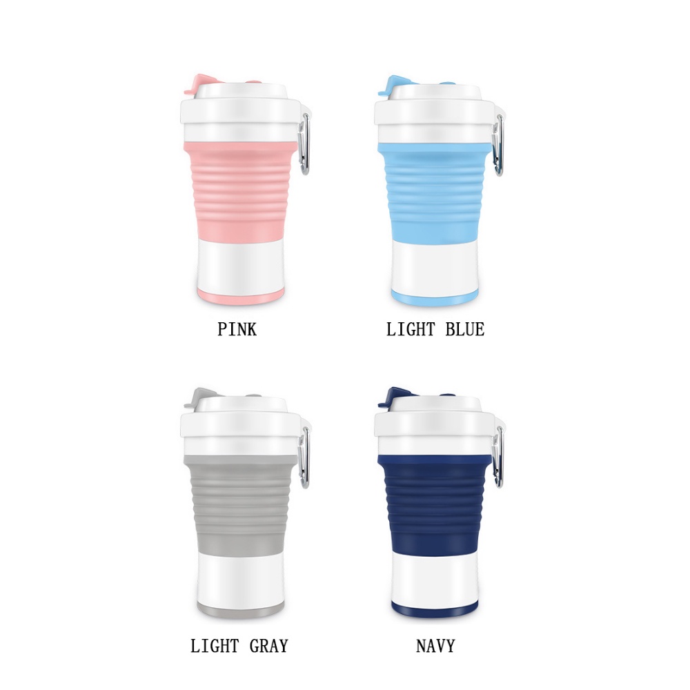 Silicone Folding Cup with Straw Food Grade 750ml Large Capacity Water ...