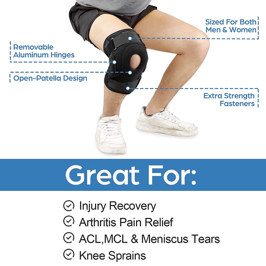 NEENCA Knee Brace Support Adjustable Compression Breathable Patella ...