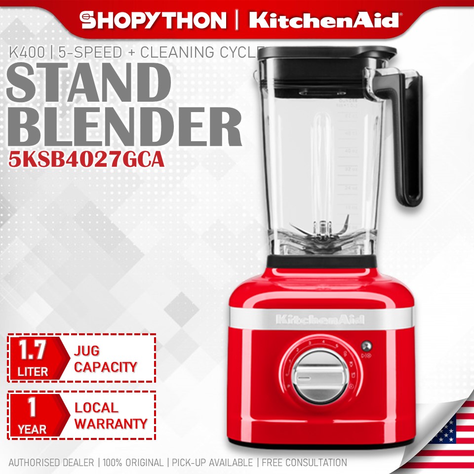 KITCHENAID K400 Stand Blender 5KSB4027GCA Candy Apple Red (1.7L/1200W