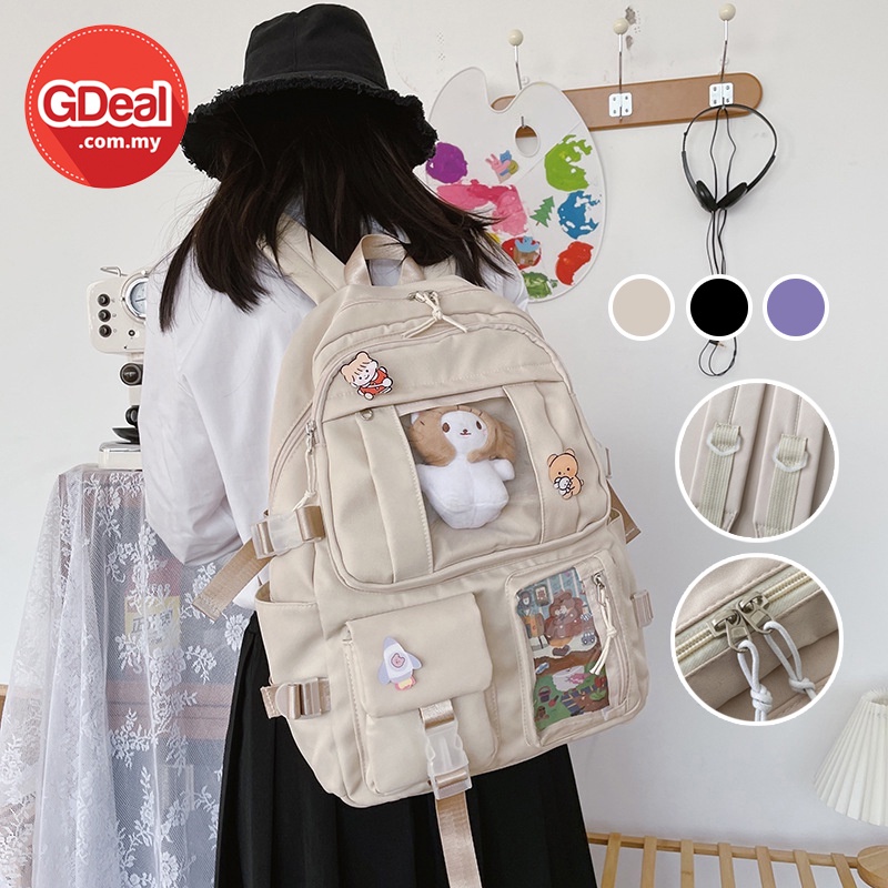 GDeal Large Capacity Backpacks High School Student Teenage Girls Modern Cute School Bags