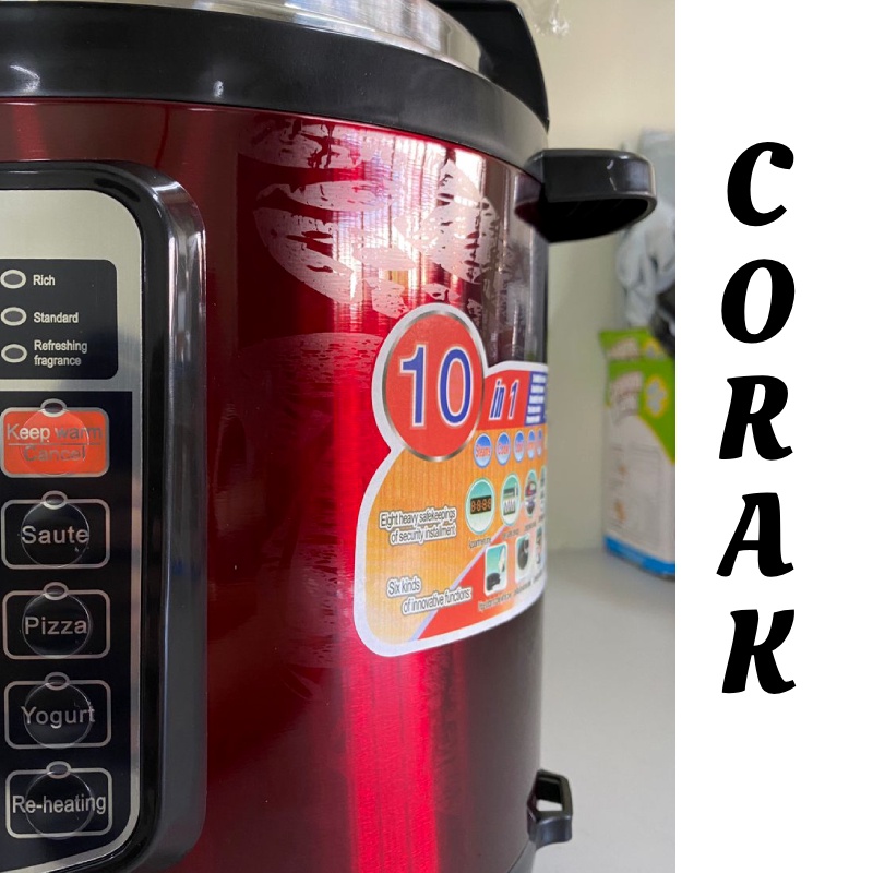 NEW 20 BUTTON DESSINI 6L ELECTRIC PRESSURE COOKER ALUMINUM NON STICK