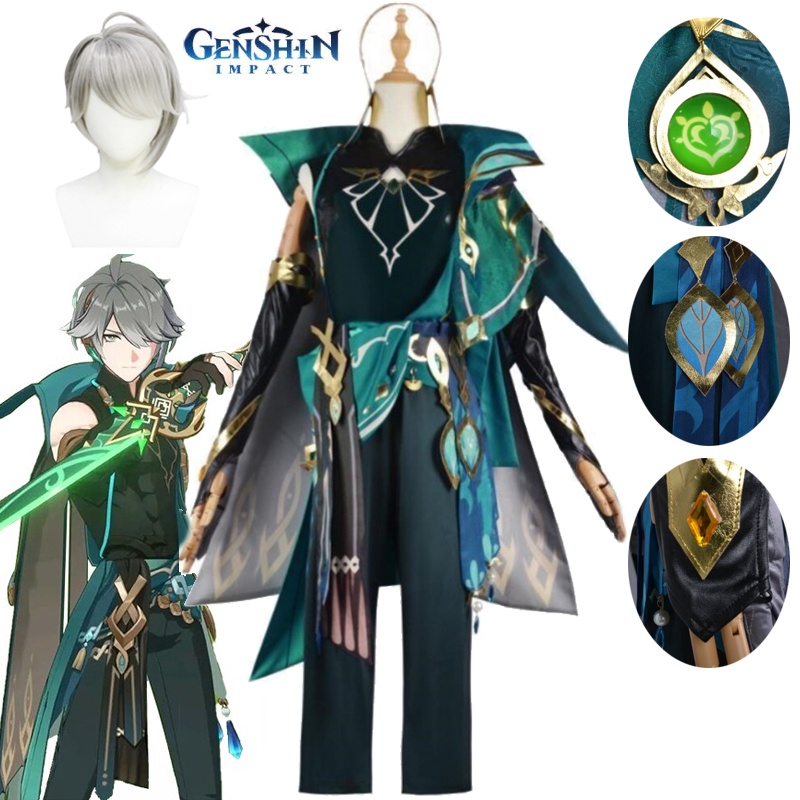 Game Genshin Impact Sumeru Al Haitham Cosplay Costume Al Haitham Wig ...