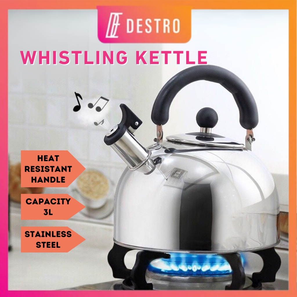 Destro Whistling Stainless Steel Modern Dome Teapot Tea Kettle Cerek ...