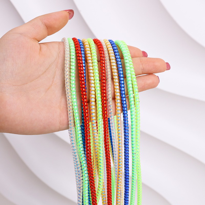 120 Pieces Charger Cable Saver, Mouse Cable Protector, Silicone Flexible Cable Wire Protector Management Organizer, Spiral Cable Protector in 6 Colors for All Cellphone Data Lines