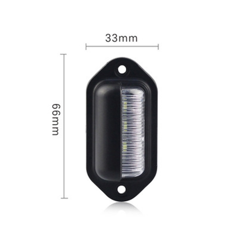 Universal LED License Plate Light - 6000K White & Red, Backup Tail Light For Car SUV Truck 2 thumbnail image