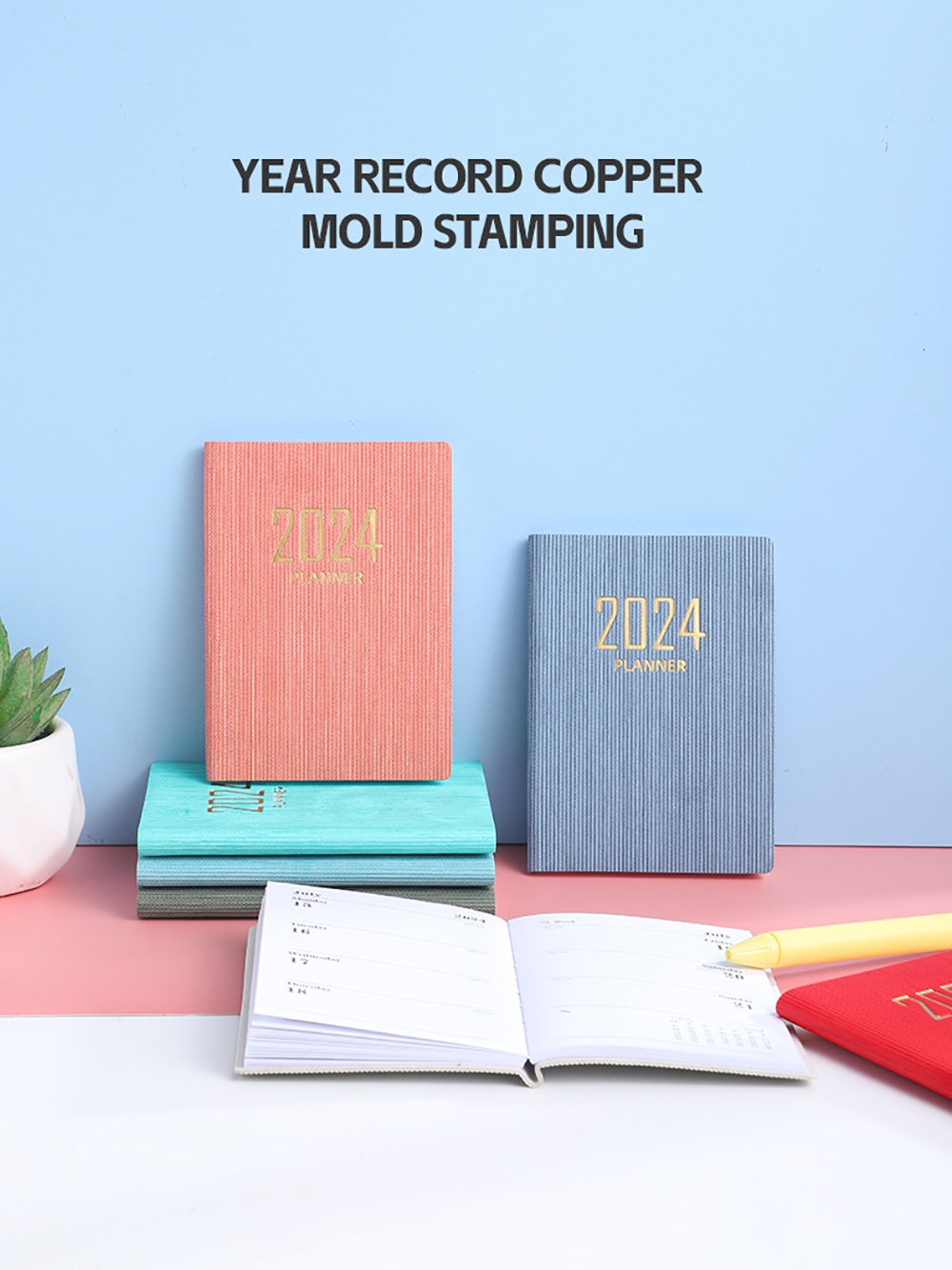 2024 A7 Mini Notebook 365 Days Portable Pocket Notepad Daily Weekly ...