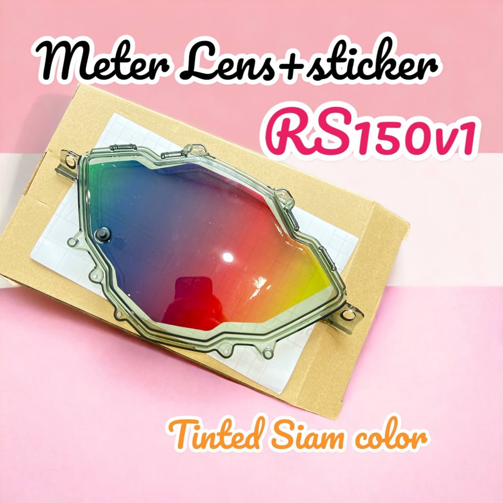 RS150R V1 METER LENS TINTED BLACK CERMIN METER COVER SEKALI TINTED