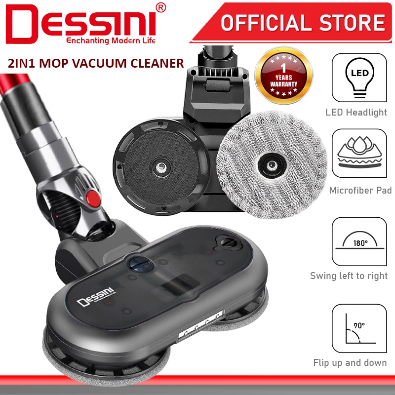DESSINI ITALY Tornado PRO Electric Spray Mop Vacuum Cleaner Head ...