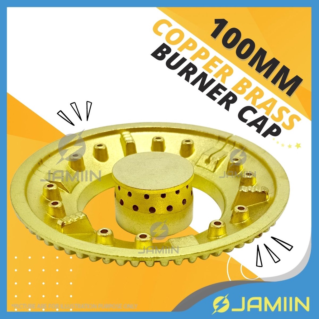 100mm Copper Brass Burner Cap Accessories Burner Head Replacement Gas Stove Alat Ganti Kepala