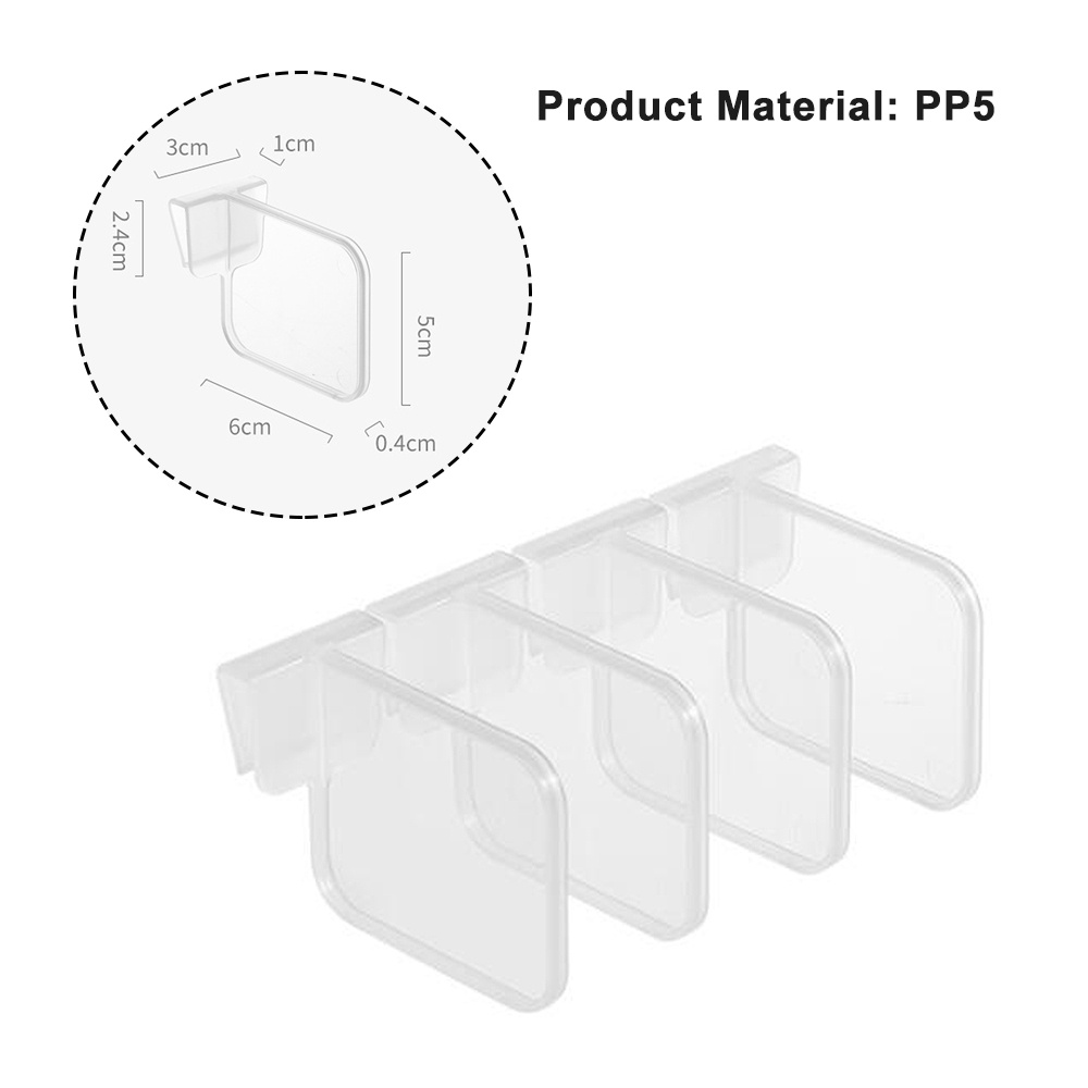 Plastics Snap-on Fridge Space Allocators Fridge Partition Board ...