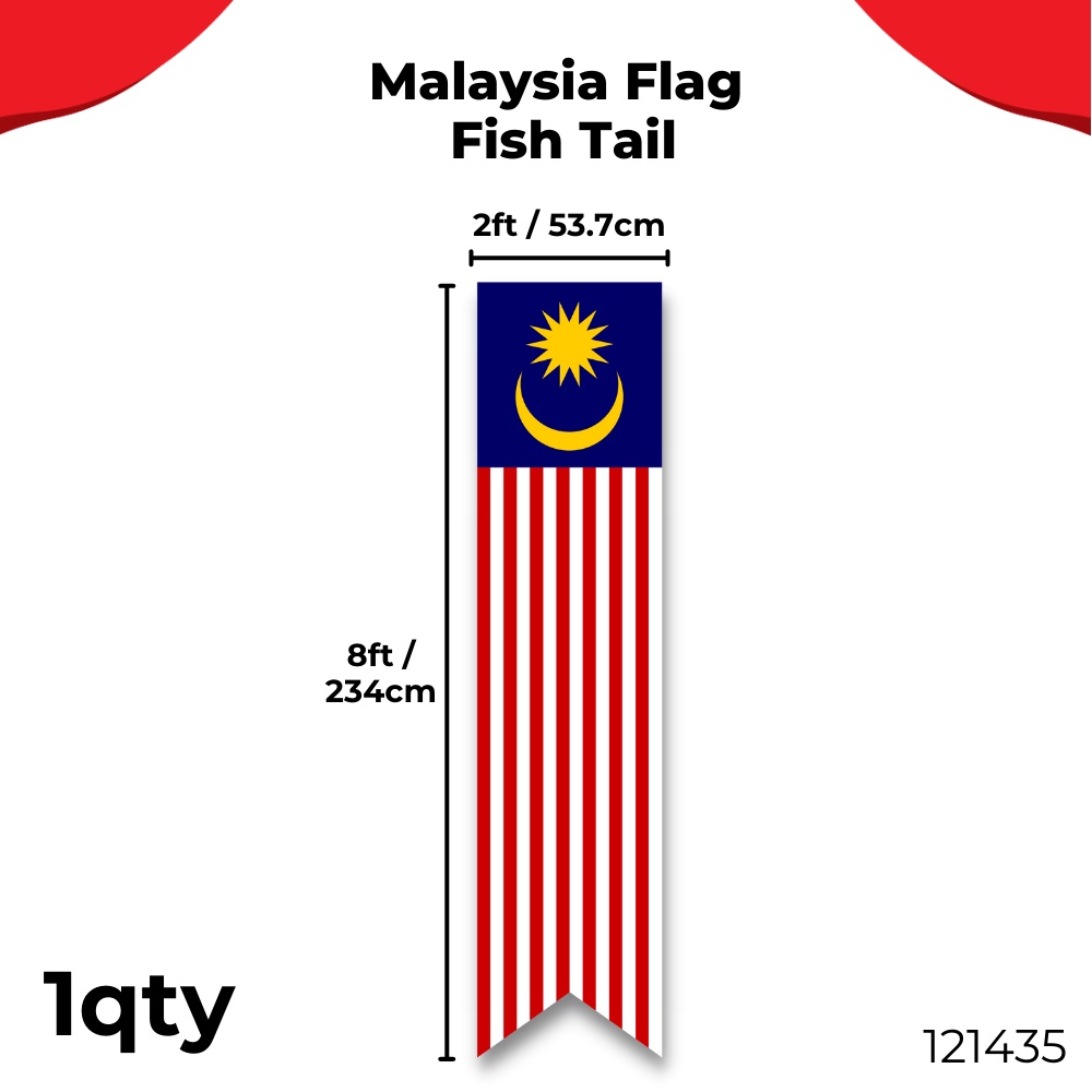 Supersave Bendera Malaysia Flag Banner Bendera Kereta Malaysia Car Flag Hiasan Merdeka Penant