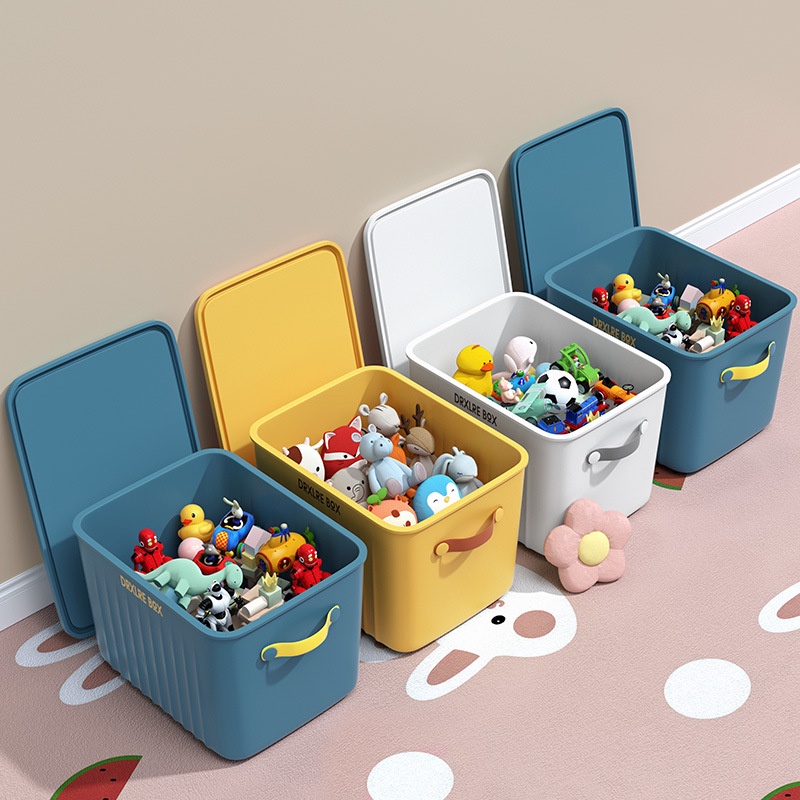 Johor Seller | Modern Color Storage Box with Lid Household Store Toys ...