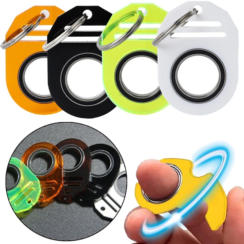 [Featured]Luminous Metal Fingertip Rotation Keychain Stress Relief ...