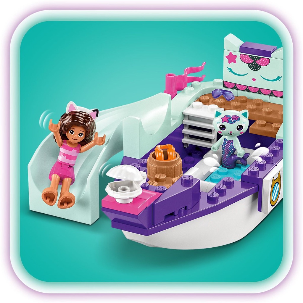 LEGO 10786 Gabby & MerCats Ship & Spa Building Toy Set (88 Pieces ...