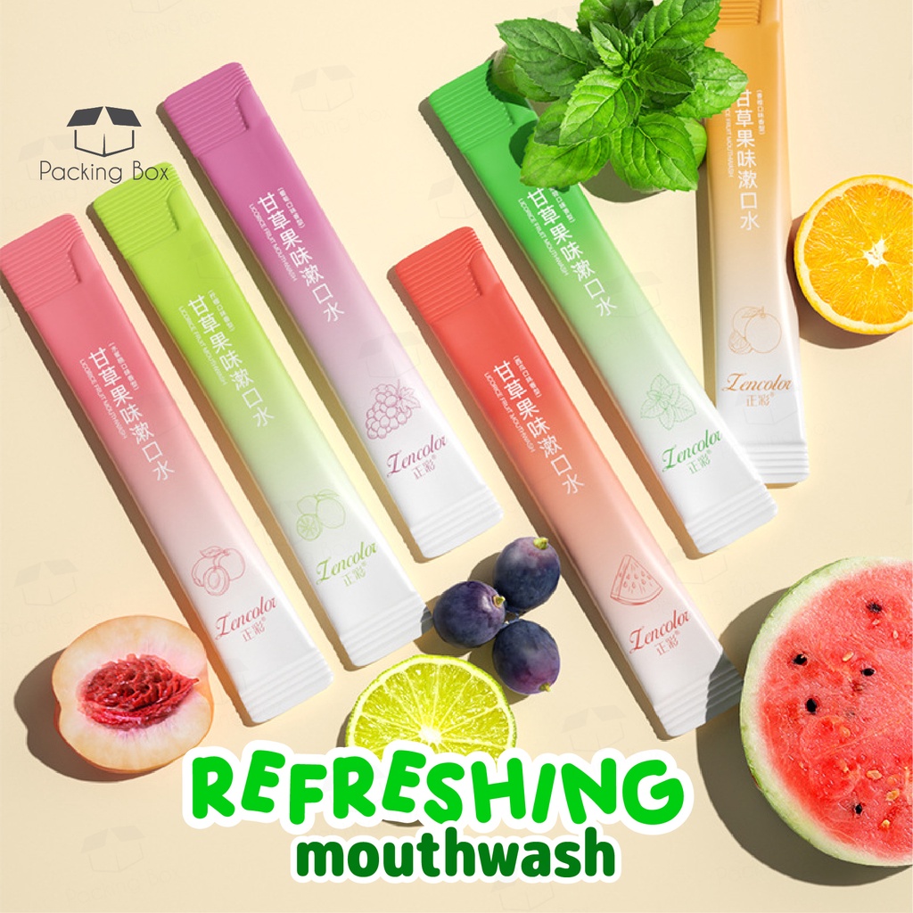 PKB 20pck/box Refreshing Licorice Fruit Mouthwash Probiotics Mouthwash