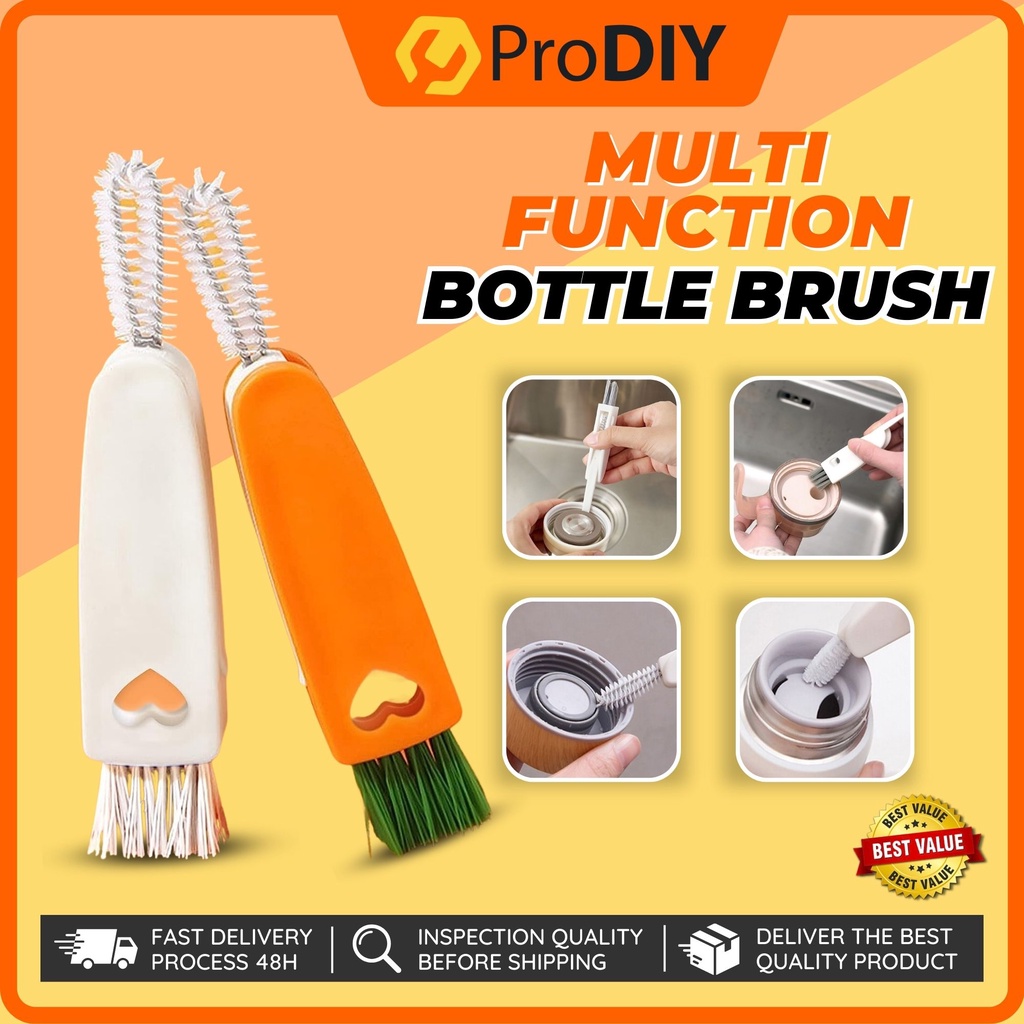 3 in 1 Multipurpose Bottle Cover Cleaning Bottle Brush Cleaning Brush