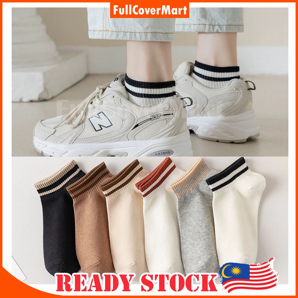 (SOX136) Sock Fashion Women Soft Cotton Wild Invisible Boat Socks ...