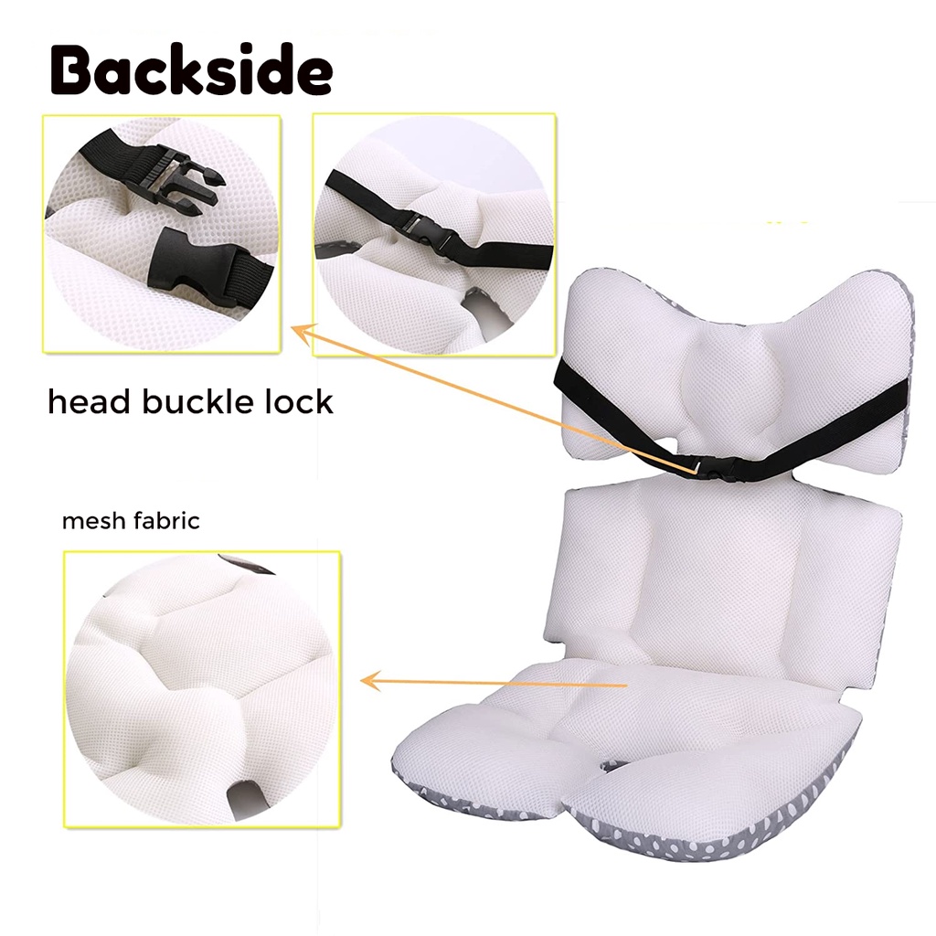 Realeos Baby Stroller Cushion Portable Car Seat Chair Pad Extra Cushion Soft Cotton Padding