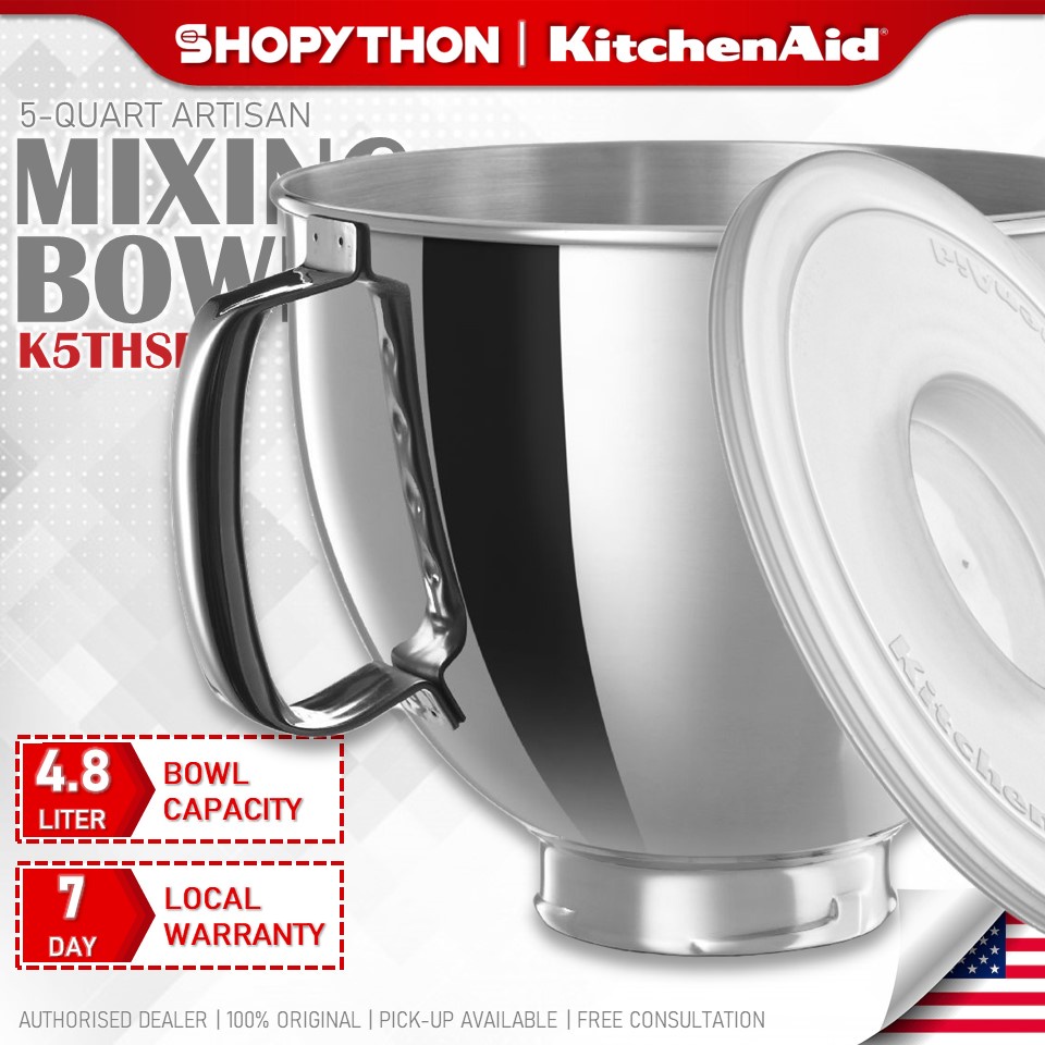 KITCHENAID 5Quart Stainless Steel Mixing Bowl K5THSBP (4.8L) Artisan