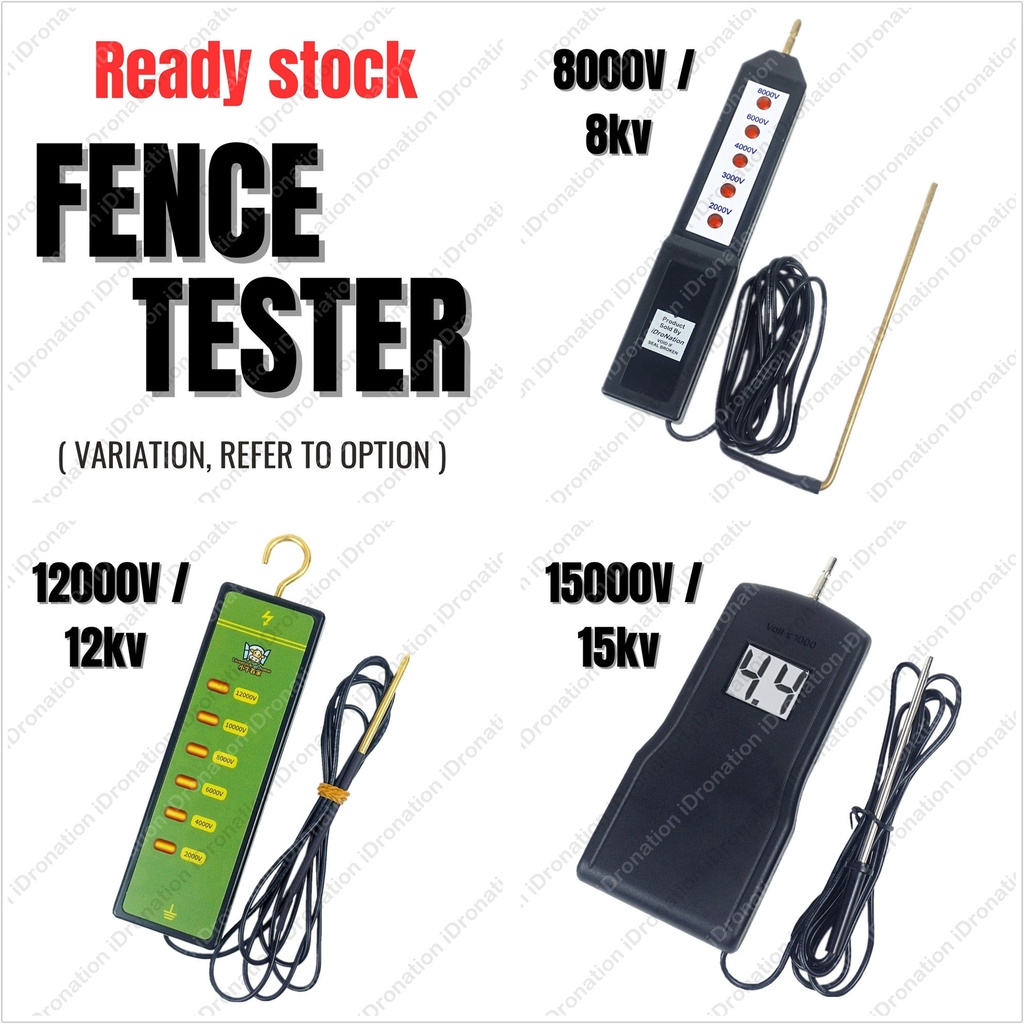 8kV 12kV 15kV Voltmeter Electric Fence Wire Controller Voltage Tester