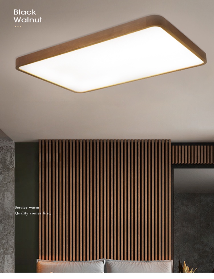 Curated visual reference: Japanese Luxury Walnut Wood Led Ceiling Lights Modern Minimalist Log Photo Inspiration