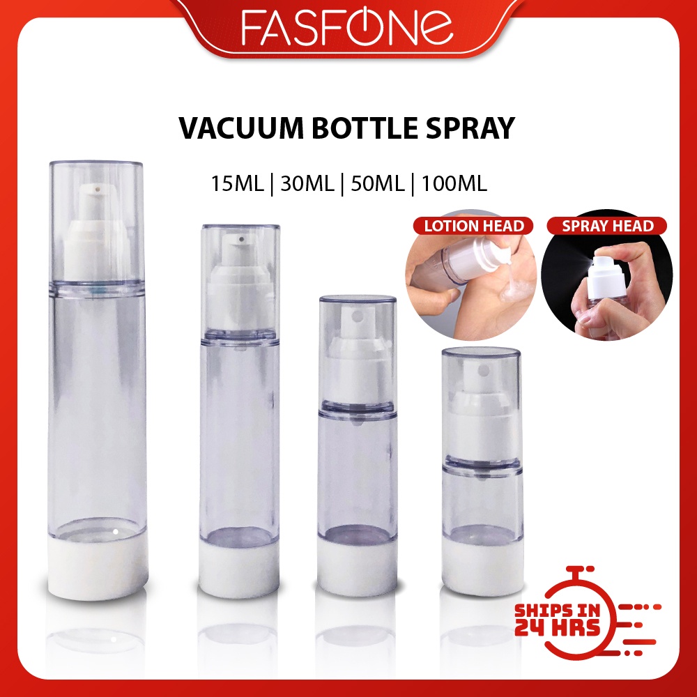 Portable Vacuum Spray Bottle Lotion Dispenser Sub Bottling Refillable