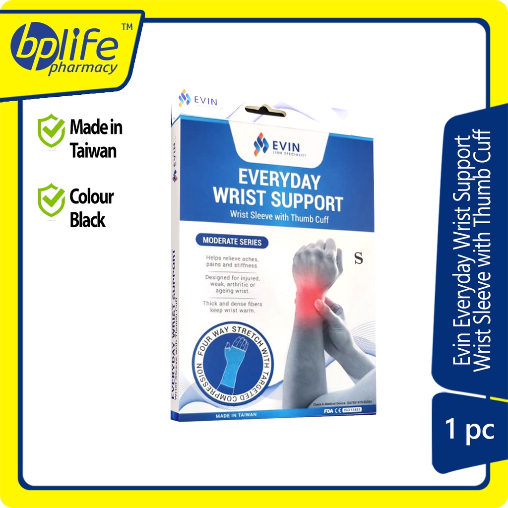 Evin Everyday Wrist Support Wrist Sleeve with Thumb Cuff Shopee Malaysia