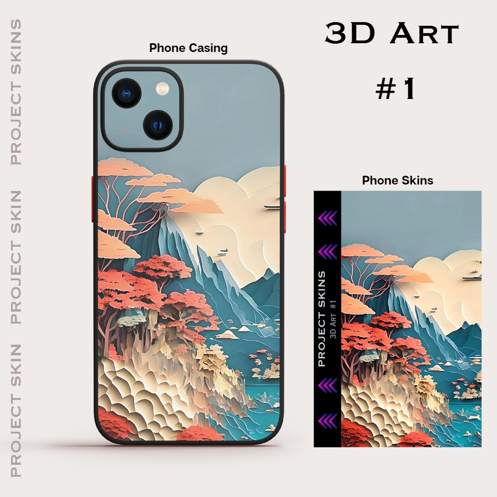 Project Skins 3D Art Phone Back Sticker Wrapping Wrap | Shopee Malaysia