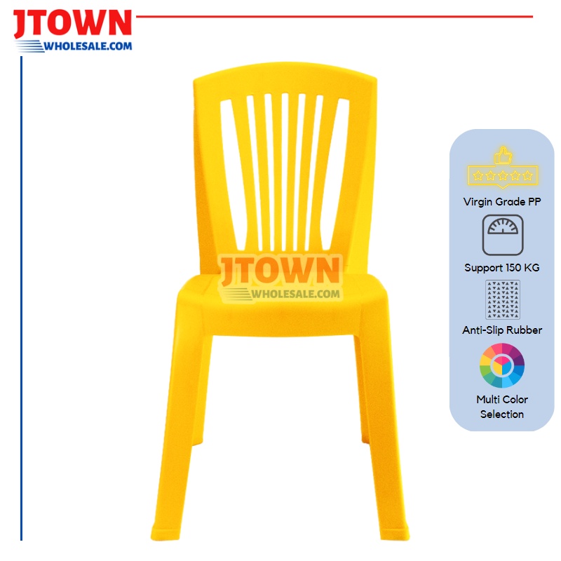 SW 178B Modern Heavy Duty Plastic Dining Chair with Antislip Rubber