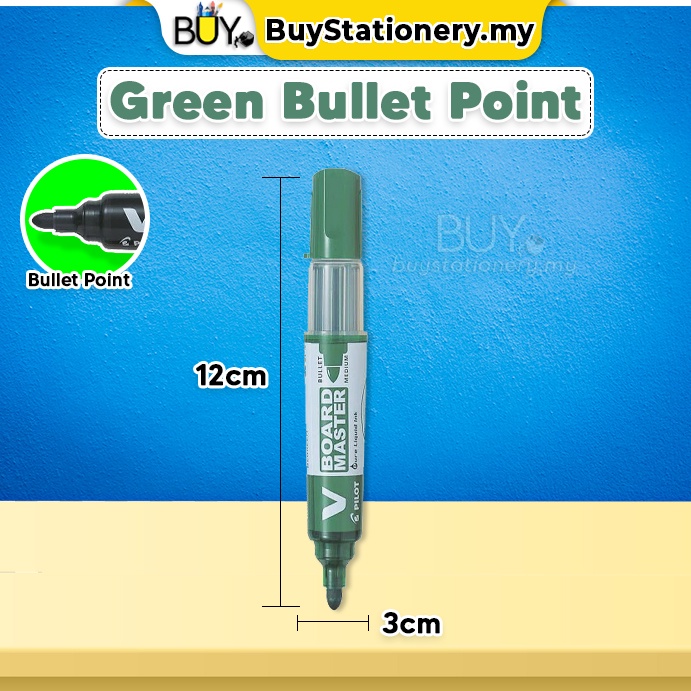 Pilot V Board Master Whiteboard Colour Marker Bullet/Chisel