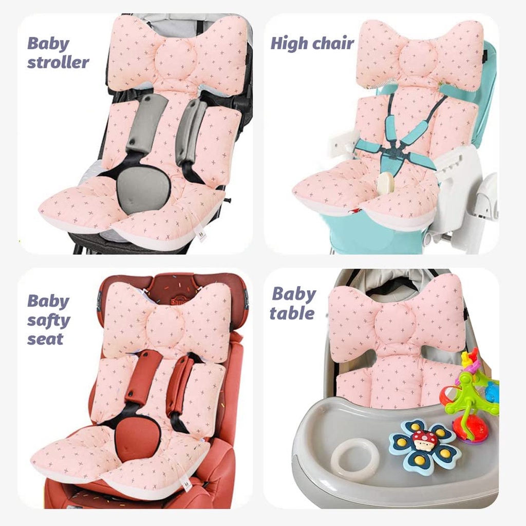 Realeos Baby Stroller Cushion Portable Car Seat Chair Pad Extra Cushion Soft Cotton Padding